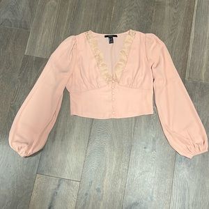 Forever 21 pink long sleeved top